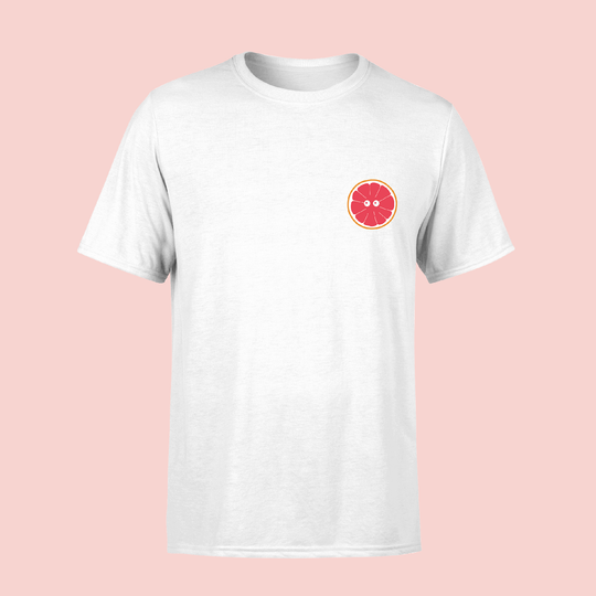 Fruit Friends Grapefruit Embroidered T-Shirt