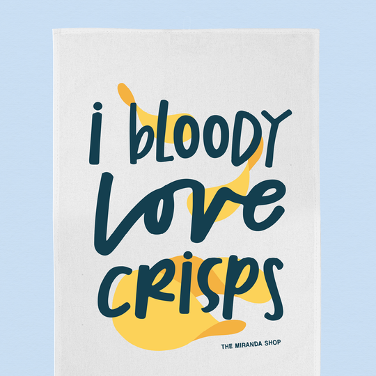 I Bloody Love Crisps Tea Towel
